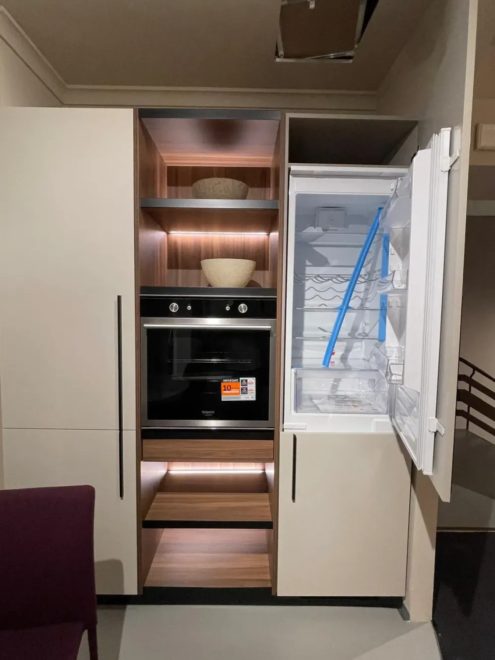 Clearance Cucina grigia design lineare Cucina pet grigio noce cordesco a soli 10800 Euro Cucine Lineari|Cucine Design