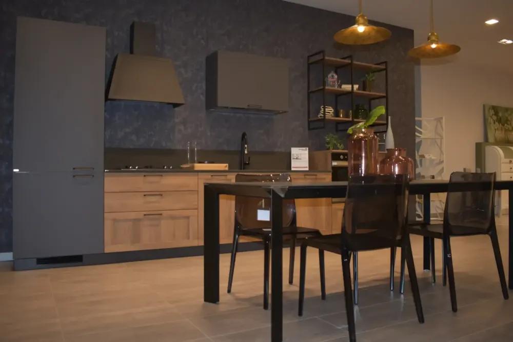 New Cucina grigia industriale lineare Sax Cucine Lineari