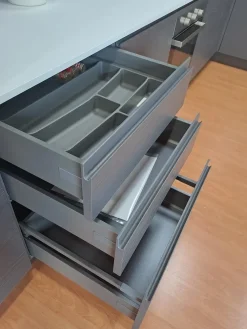 Best Cucina grigia moderna ad angolo Zenit Cucine Ad Angolo|Cucine Moderne