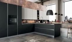 Clearance Cucina grigia moderna con penisola 05 a soli 17557 Euro Cucine Con Penisola|Cucine Moderne
