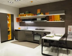 New Cucina grigia moderna con penisola Foodshelf inside Cucine Moderne|Cucine Con Penisola