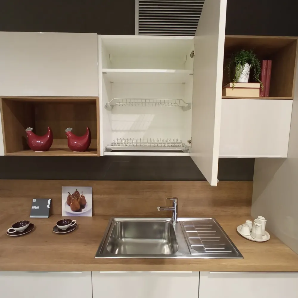 Scavolini Cucina grigia moderna con penisola Urban- Cucine Con Penisola|Cucine Moderne