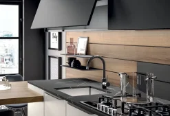 Arredo3 Cucina grigia moderna lineare Ylak a soli 14217 Euro- Cucine Lineari|Cucine Moderne