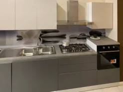 Cucina grigia moderna lineare Lungomare a soli 4050 Euro^Colombini Casa Sale