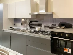 Cucina grigia moderna lineare Lungomare a soli 4050 Euro^Colombini Casa Sale