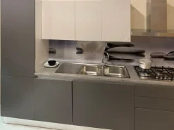 Cucina grigia moderna lineare Lungomare a soli 4050 Euro^Colombini Casa Sale