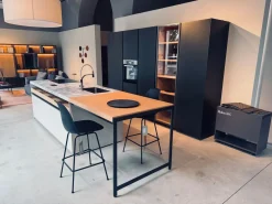 Cucina grigio design ad isola Vvd + prime^Dada Outlet