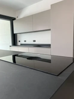 Clearance Cucina grigio design ad isola Ingrosso cucine moderne icm71 in Offerta Outlet Cucine Ad Isola|Cucine Design