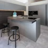 Cucina grigio design con penisola 2.1 gola peltro^Copat cucine Clearance