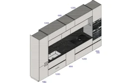 Cucina grigio design lineare Soul^Ernestomeda Hot