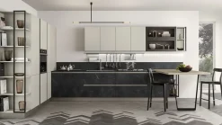 Clearance Cucina grigio design lineare Linea scontata Cucine Lineari|Cucine Design