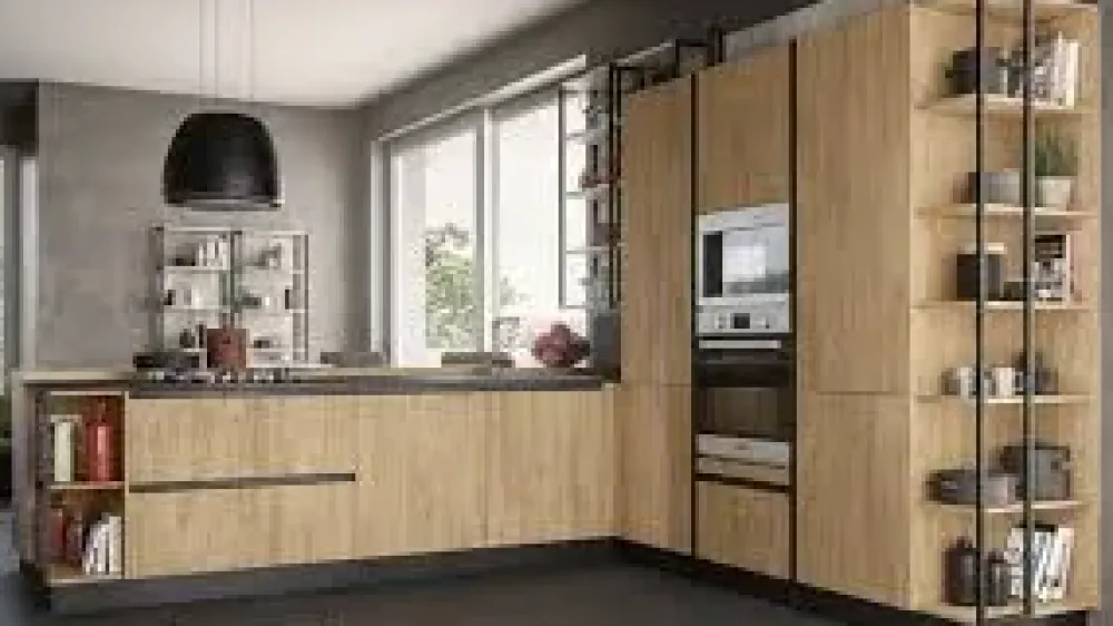 Clearance Cucina grigio design lineare Linea scontata Cucine Lineari|Cucine Design