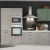 Sale Cucina grigio moderna lineare Marilin Cucine Lineari|Cucine Moderne