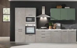 Sale Cucina grigio moderna lineare Marilin Cucine Lineari|Cucine Moderne