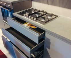 Artigianale Cucina in laccato opaco a PREZZI OUTLET -34%- Cucine Lineari|Cucine Moderne