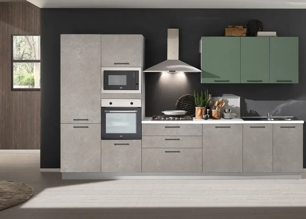 Cucina in polimerico opaco a PREZZI OUTLET -20%^Net Cucine