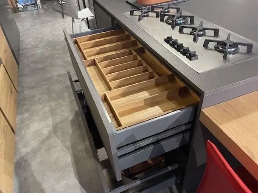 New Cucina Kalì ecomalta moderna grigio ad isola scontata 61% Cucine Ad Isola|Cucine Moderne