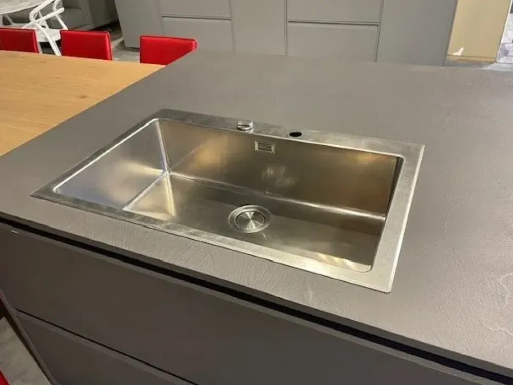 New Cucina Kalì ecomalta moderna grigio ad isola scontata 61% Cucine Ad Isola|Cucine Moderne