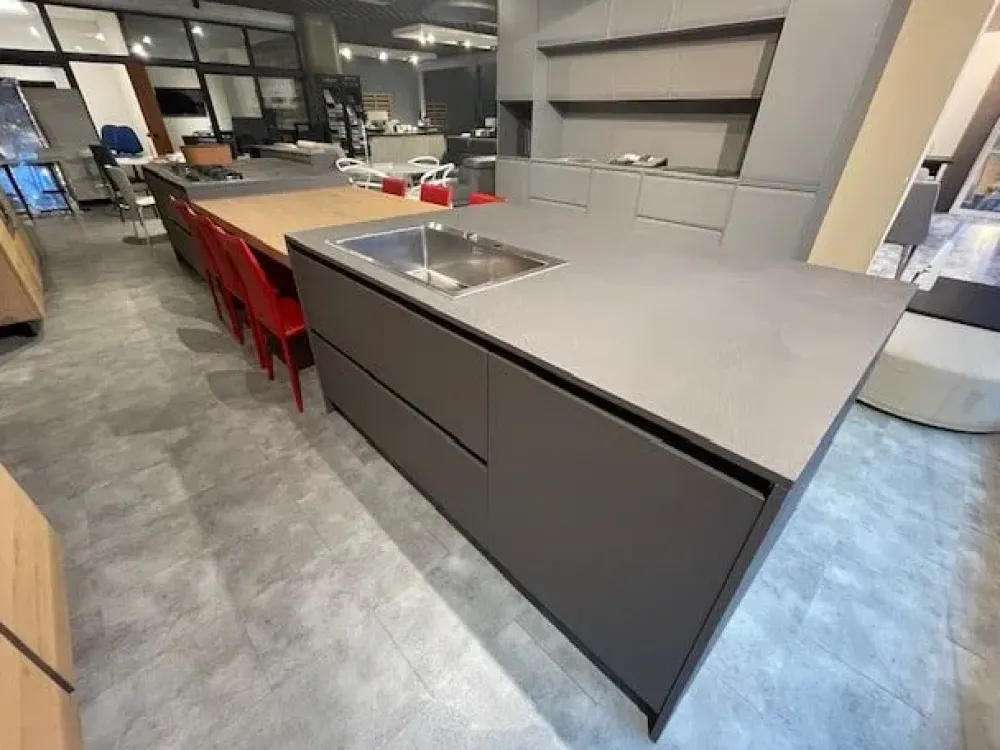 New Cucina Kalì ecomalta moderna grigio ad isola scontata 61% Cucine Ad Isola|Cucine Moderne