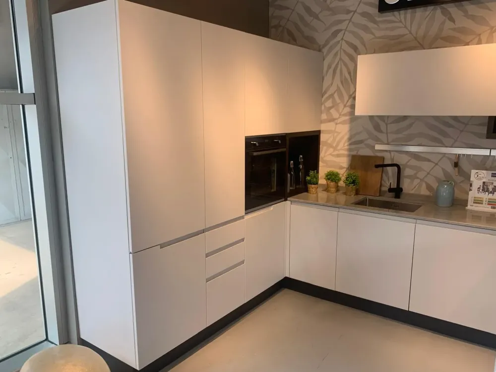 New Cucina Karma moderna grigia con penisola scontata 50% Cucine Con Penisola|Cucine Moderne