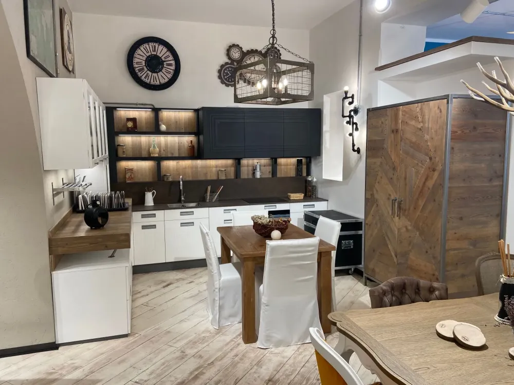 Cucina Lab40 ad angolo con uno sconto imperdibile^Marchi Cucine New