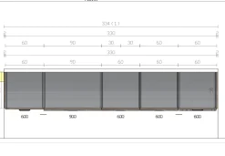 Clearance Cucina lineare Capri quercia e grigio cenere group con uno sconto vantaggioso Cucine Lineari|Cucine Moderne