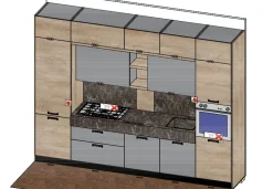 Clearance Cucina lineare Capri quercia e grigio cenere group con uno sconto vantaggioso Cucine Lineari|Cucine Moderne