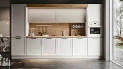 Cucina lineare classica bianca Giglio^Imab Discount