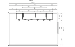 Cucina lineare classica bianca Giglio^Imab Discount