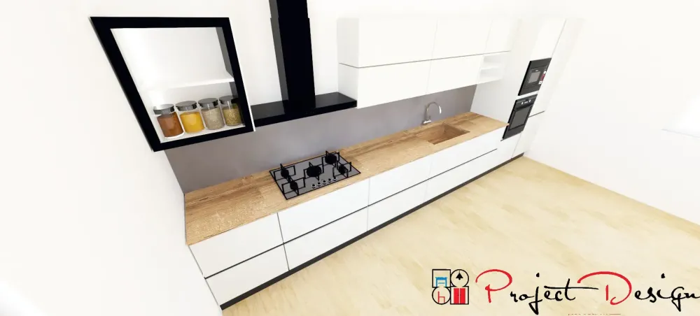 Astra Cucina lineare design bianca Line a soli 8500€- Cucine Lineari|Cucine Design