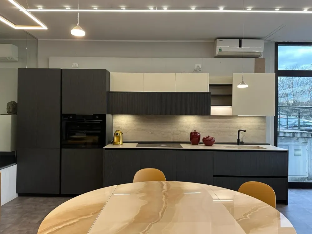 Binova Cucina lineare design rovere moro Bluna- Cucine Lineari|Cucine Design