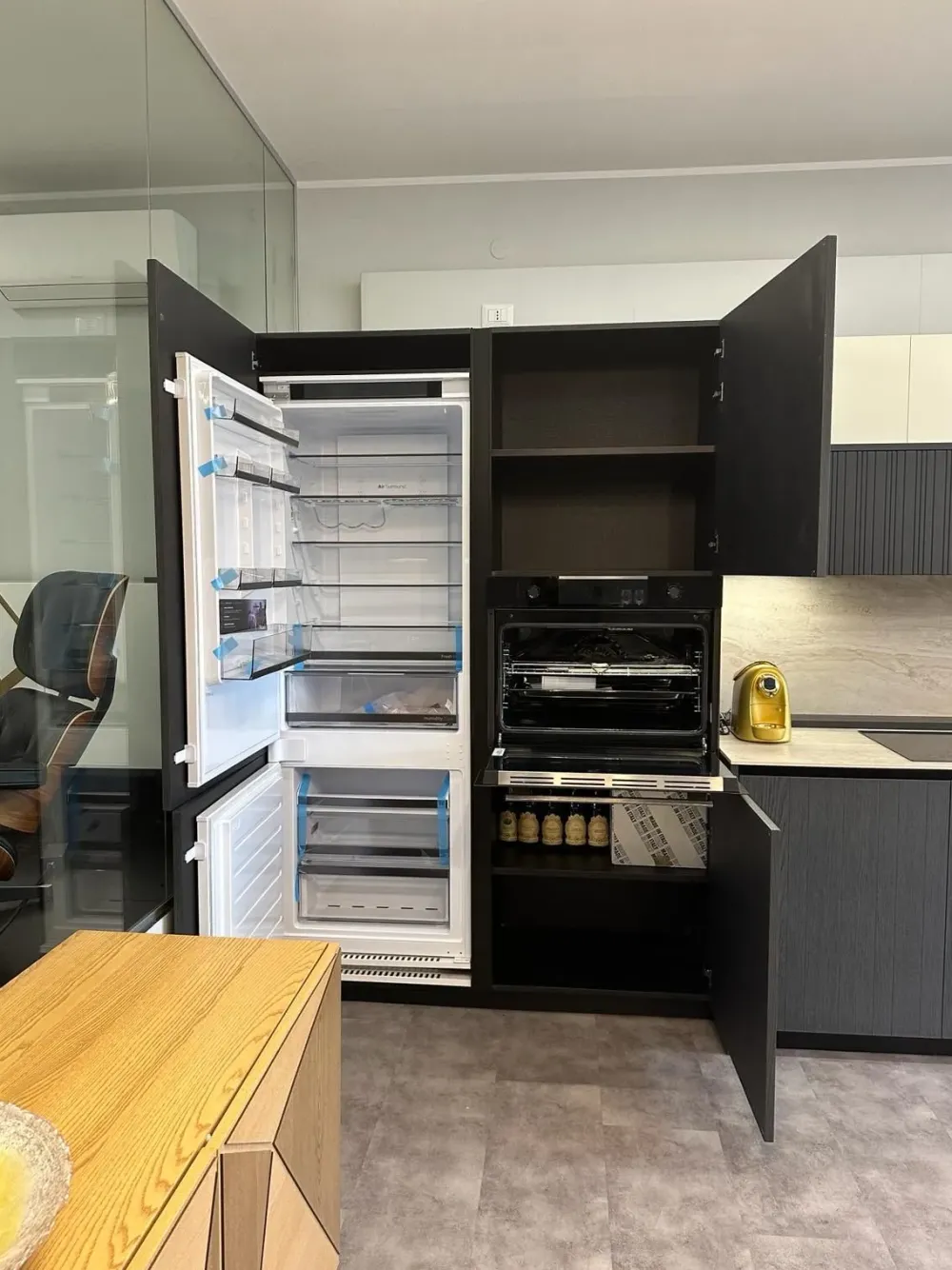 Binova Cucina lineare design rovere moro Bluna- Cucine Lineari|Cucine Design