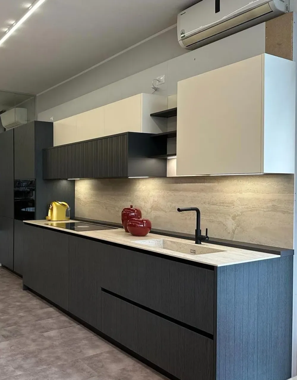 Binova Cucina lineare design rovere moro Bluna- Cucine Lineari|Cucine Design