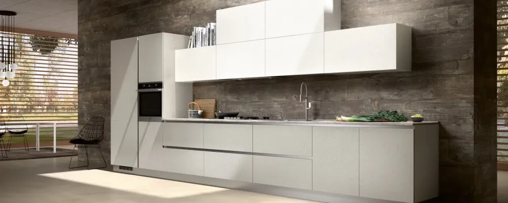 Essebi CUCINA lineare Mhid stella cemento SCONTATA 30%- Cucine Lineari|Cucine Moderne