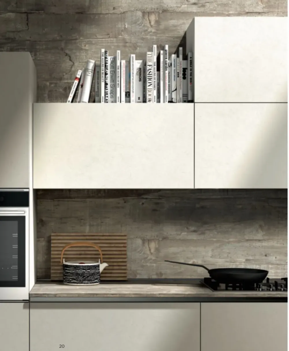 Essebi CUCINA lineare Mhid stella cemento SCONTATA 30%- Cucine Lineari|Cucine Moderne