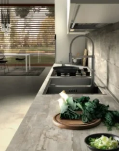 Essebi CUCINA lineare Mhid stella cemento SCONTATA 30%- Cucine Lineari|Cucine Moderne