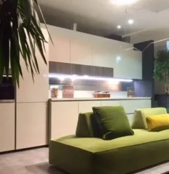 Cucina lineare in laccato opaco a prezzo ribassato 44%^Zampieri Cucine Online