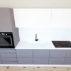New Cucina lineare in laccato opaco grigio Kali a prezzo scontato Cucine Lineari|Cucine Moderne