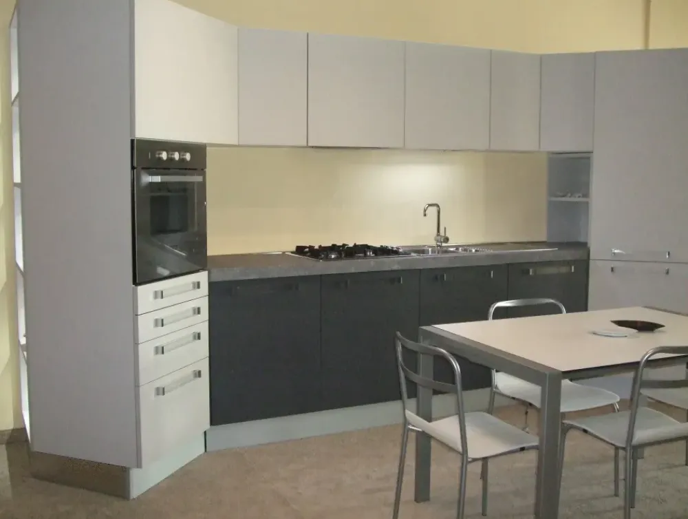 Best Cucina lineare in laminato materico bianca People a prezzo scontato Cucine Lineari|Cucine Moderne