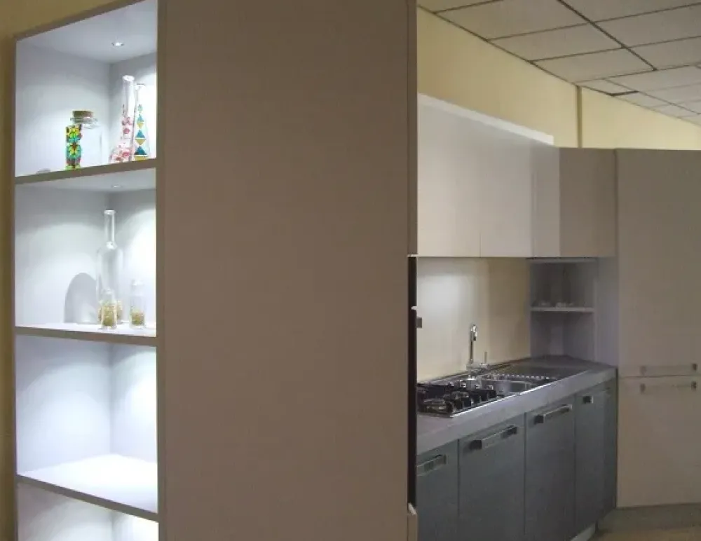 Best Cucina lineare in laminato materico bianca People a prezzo scontato Cucine Lineari|Cucine Moderne