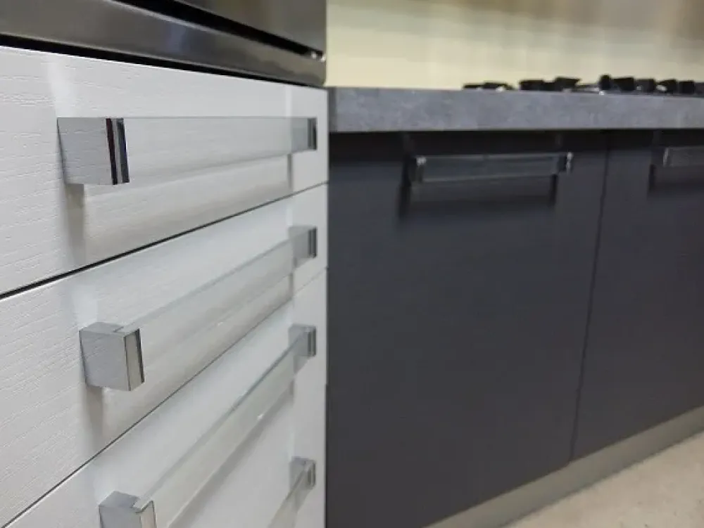 Best Cucina lineare in laminato materico bianca People a prezzo scontato Cucine Lineari|Cucine Moderne