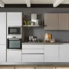 Cucina lineare in laminato lucido a prezzo ribassato 50%^Aran Sale