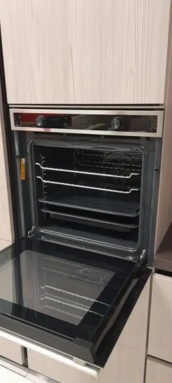 Giannei Cucina lineare in laminato materico a prezzo ribassato 50%- Cucine Lineari|Cucine Moderne