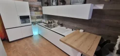 Arredo3 Cucina lineare in laminato opaco bianca Kaly a prezzo scontato- Cucine Lineari|Cucine Moderne