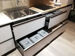 Cucina lineare in laminato materico altri colori Immagina head a prezzo ribassato^Lube Cucine Discount
