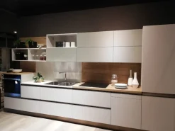 Cucina lineare in laminato materico altri colori Immagina head a prezzo ribassato^Lube Cucine Discount