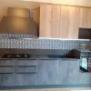 Ar-Due Cucina lineare in laminato materico altri colori Easy cemento a prezzo scontato- Cucine Lineari