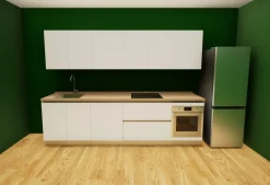 Outlet Cucina lineare in laminato materico a prezzo ribassato 33% Cucine Lineari|Cucine Moderne