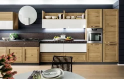 Arrex Cucina lineare in legno altri colori Curry a prezzo ribassato- Cucine Lineari|Cucine Moderne