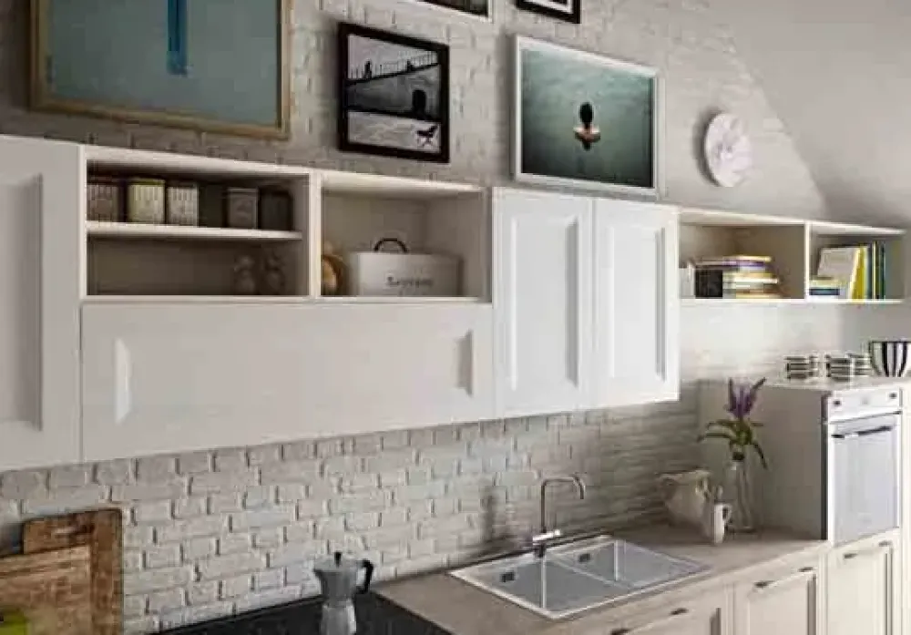 Essebi Cucina lineare in legno a prezzo scontato 33%- Cucine Lineari